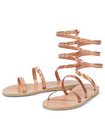 Sandalen Ofis aus Metallic-Leder | Ancient Greek Sandals