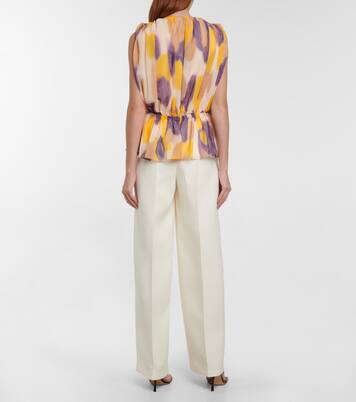 Baldur tie-dye pleated top | Altuzarra