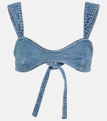 Bralette aus Denim | Magda Butrym