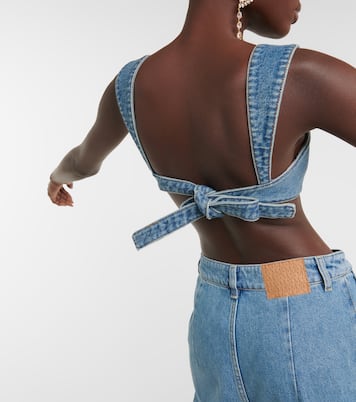 Bralette aus Denim | Magda Butrym