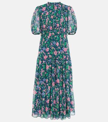 Robe midi Blossom à fleurs | Diane von Furstenberg