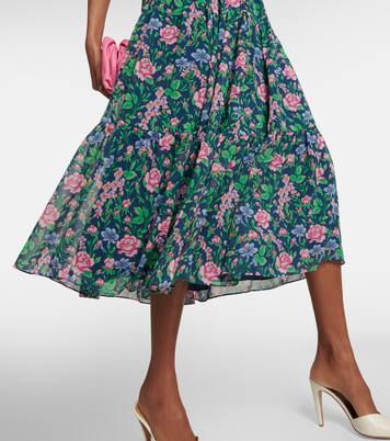 Robe midi Blossom à fleurs | Diane von Furstenberg