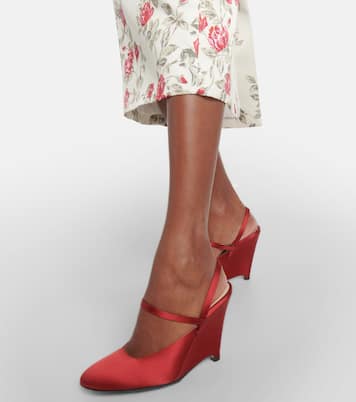 Wedges Aster aus Satin | Emilia Wickstead