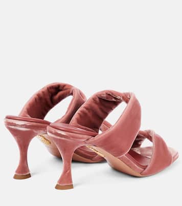 Sandalen Twist 95 aus Samt | Aquazzura