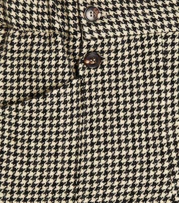 Diplome houndstooth wool-blend shorts | Bonpoint