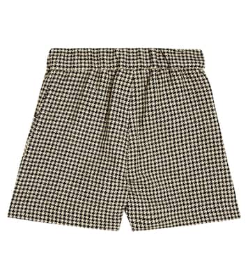 Diplome houndstooth wool-blend shorts | Bonpoint
