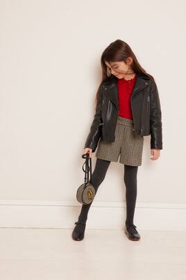 Diplome houndstooth wool-blend shorts | Bonpoint