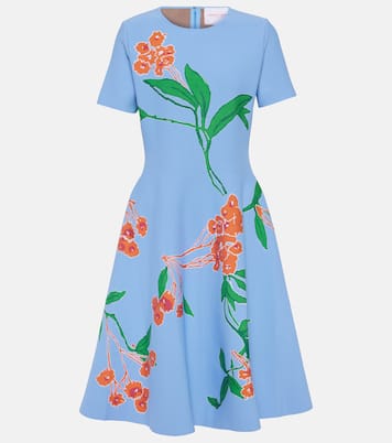Robe midi à fleurs | Carolina Herrera