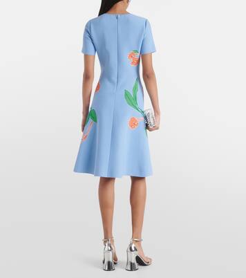 Robe midi à fleurs | Carolina Herrera