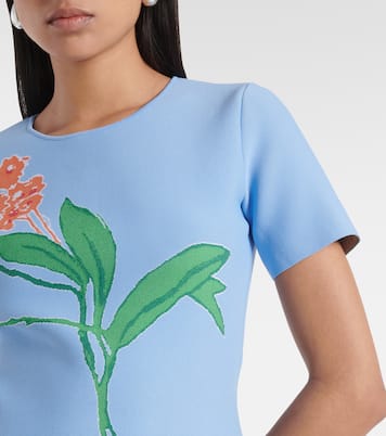 Robe midi à fleurs | Carolina Herrera