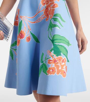 Robe midi à fleurs | Carolina Herrera