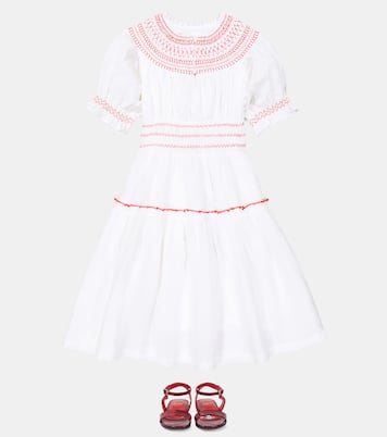 Evelina embroidered cotton dress | C'era Una Volta