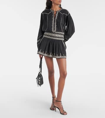 Minifalda Picadilia de algodón bordada | Marant Etoile