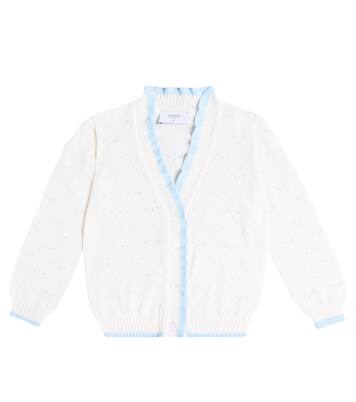 Embroidered cotton cardigan  | Paade Mode
