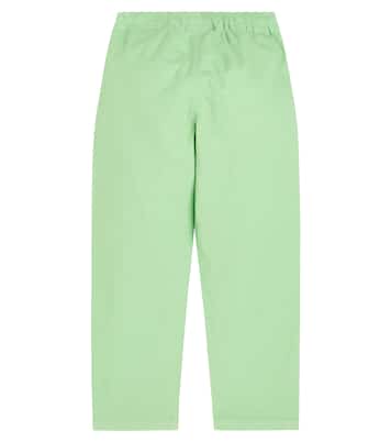 Cotton and linen-blend straight pants | Il Gufo