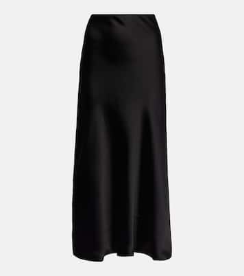 High-rise satin maxi skirt | Norma Kamali