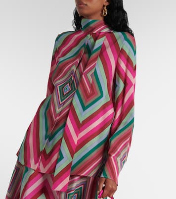 Schluppenbluse Rhombus 75 aus Crêpe de Chine aus Seide | Valentino