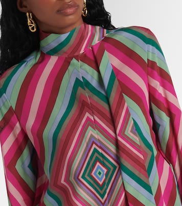 Schluppenbluse Rhombus 75 aus Crêpe de Chine aus Seide | Valentino