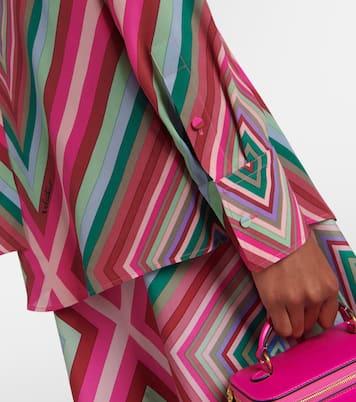Schluppenbluse Rhombus 75 aus Crêpe de Chine aus Seide | Valentino