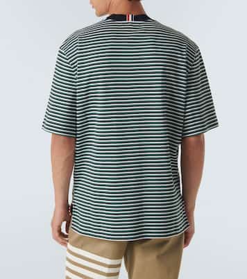 Striped oversized cotton T-shirt | Thom Browne