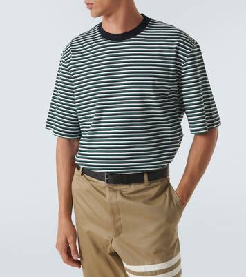 Striped oversized cotton T-shirt | Thom Browne