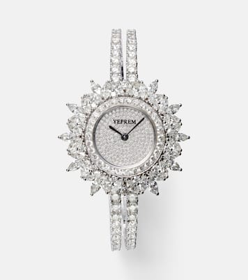 Orologio Y-Momento in oro bianco 18kt con diamanti | Yeprem