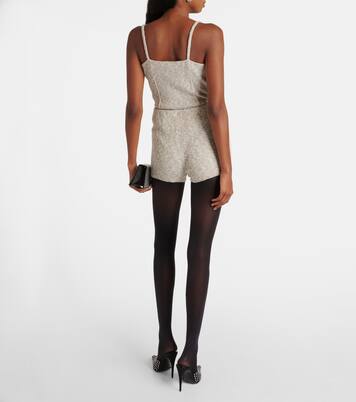 Knitted linen and cotton shorts | Magda Butrym