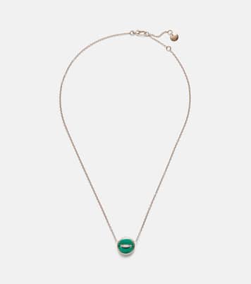 Pom Pom Dot 18kt rose gold pendant necklace with gemstones | Pomellato