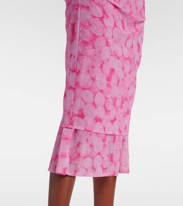 Bedruckter Midirock aus Jersey | Dries Van Noten
