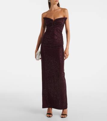 Robe longue à cristaux | Roland Mouret