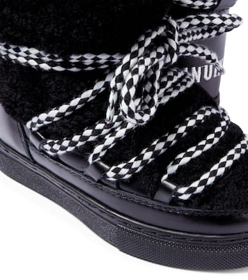 Stivaletti Curly in pelle e shearling | Inuikii Kids