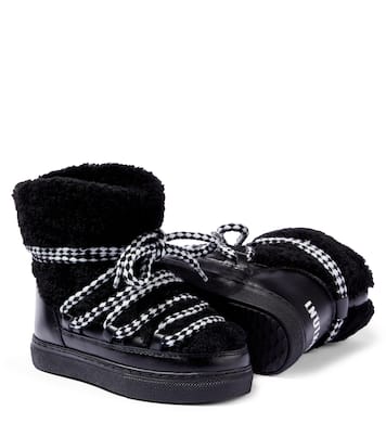 Stivaletti Curly in pelle e shearling | Inuikii Kids