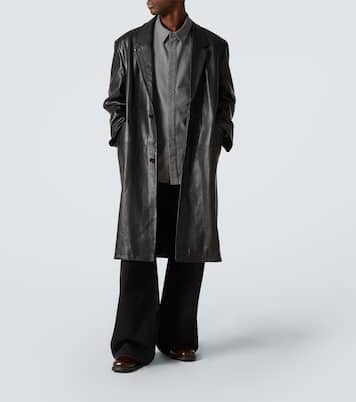 Oversized leather coat | Entire Studios