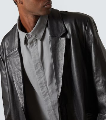 Oversized leather coat | Entire Studios