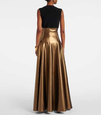 Grace faux leather maxi skirt | Norma Kamali