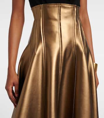 Grace faux leather maxi skirt | Norma Kamali