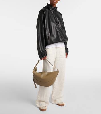 Jouve Small leather shoulder bag | The Row