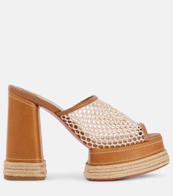 Almeja 130 platform espadrille mules | Christian Louboutin