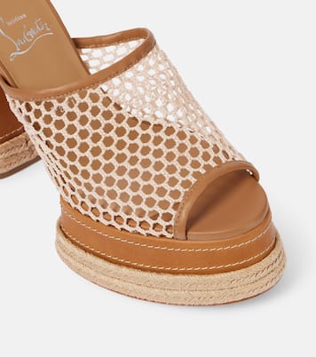 Almeja 130 platform espadrille mules | Christian Louboutin