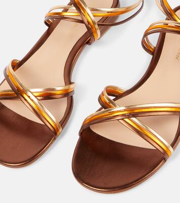 Calissa metallic leather sandals | Gianvito Rossi