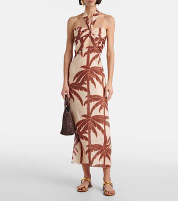 Maxikleid Water Adventure aus Leinen | Johanna Ortiz