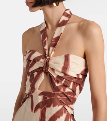 Maxikleid Water Adventure aus Leinen | Johanna Ortiz