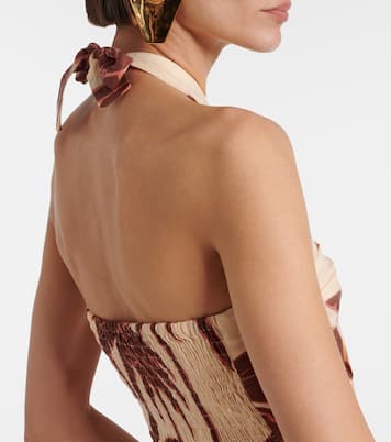 Maxikleid Water Adventure aus Leinen | Johanna Ortiz