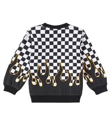 Monti checked cotton jersey sweatshirt | Molo