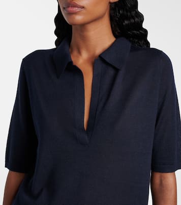 Frank cashmere and silk polo shirt | Gabriela Hearst