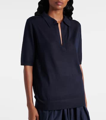 Frank cashmere and silk polo shirt | Gabriela Hearst