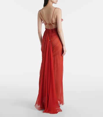Ariadne cutout lace-trimmed gown | Maria Lucia Hohan