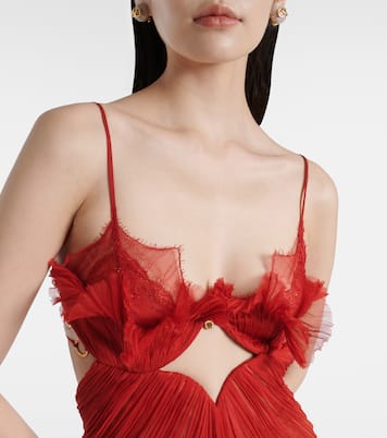 Ariadne cutout lace-trimmed gown | Maria Lucia Hohan