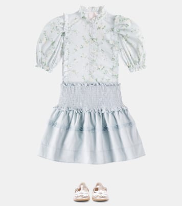 Bedruckte Bluse aus Baumwoll-Voile | Petite Amalie  