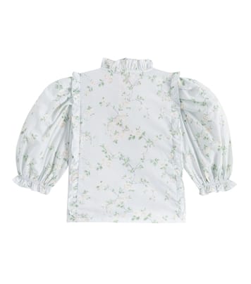 Bedruckte Bluse aus Baumwoll-Voile | Petite Amalie  